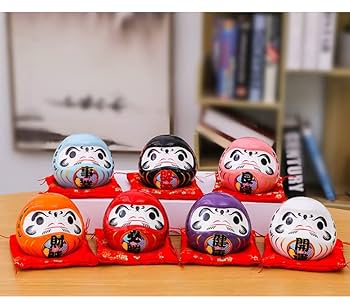 Amazon.co.jp: だるま 達磨 貯金箱カップル日本 置物お土産 置物